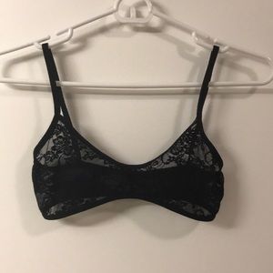 American Apparel Black Lace Bralette